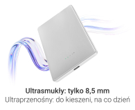 Silver Monkey Powerbank Smart 5000 mAh MagSafe UltraSlim 3w1 Srebrny - 1361041 - zdjęcie 7